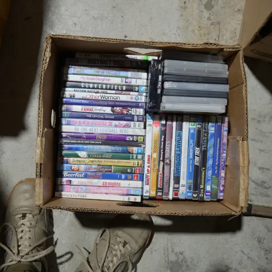 Box of DVDs