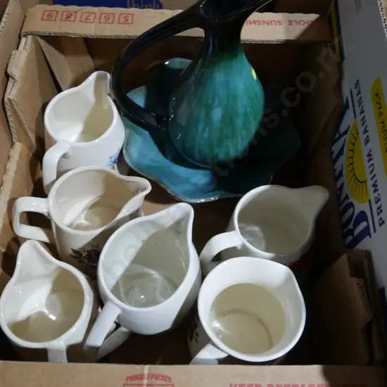 Assorted jugs