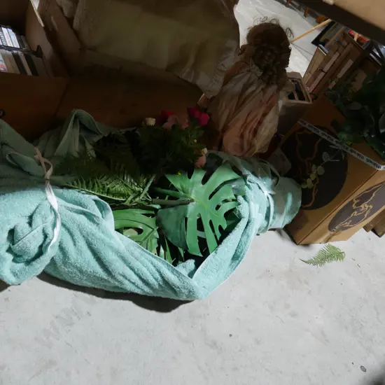 Assorted artificial plants