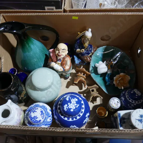 Ornaments, ginger jars etc