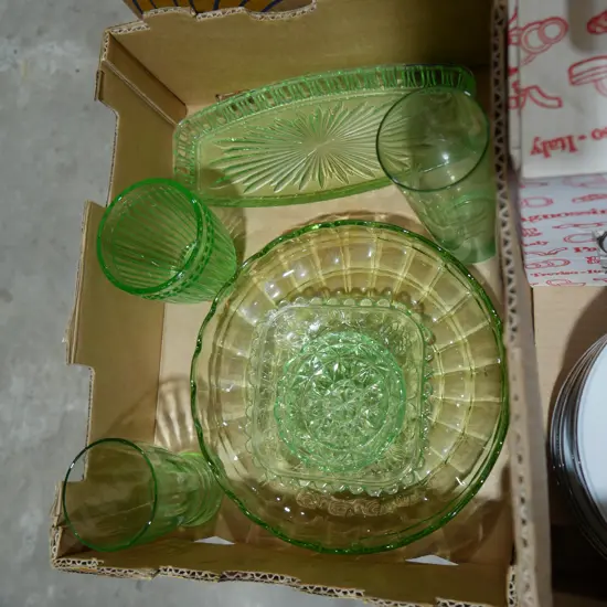 Green glassware
