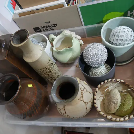 Plant pots, vases etc