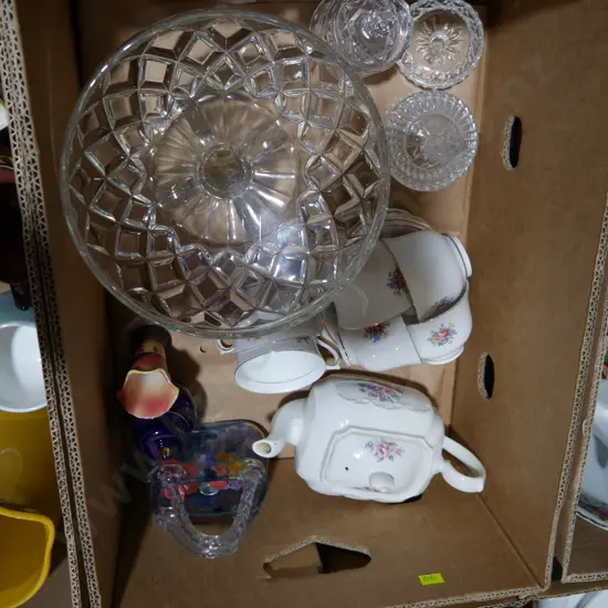 Assorted glassware and China etc