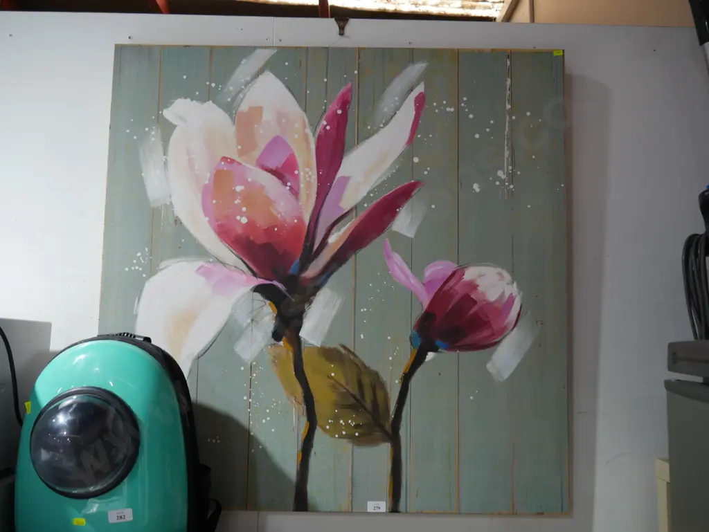 Canvas flower artwork Image 1++