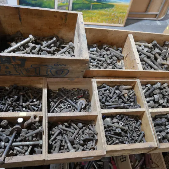 Assorted bolts and nuts