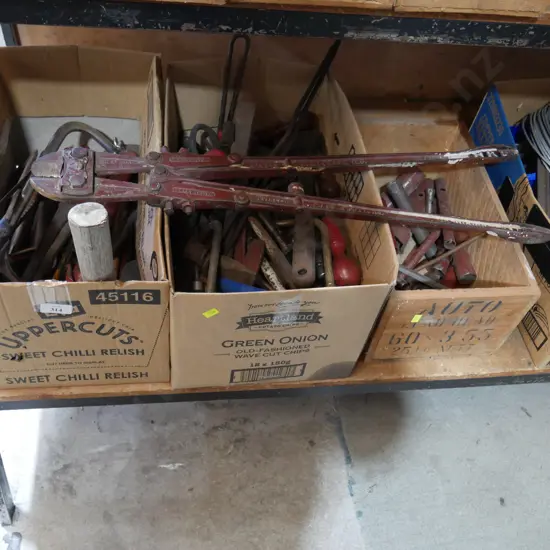 3 boxes of tools