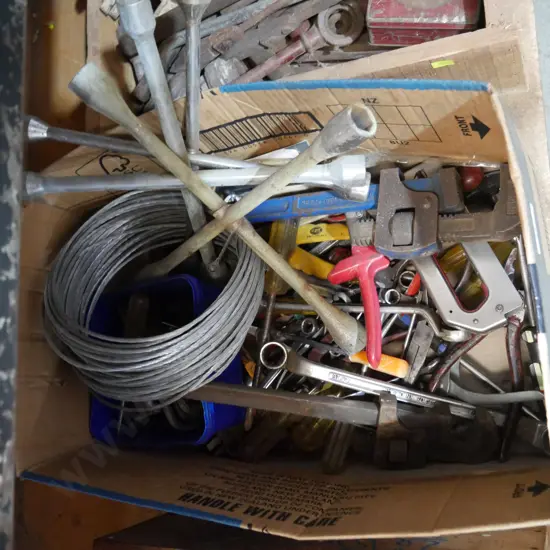 Box of tools etc