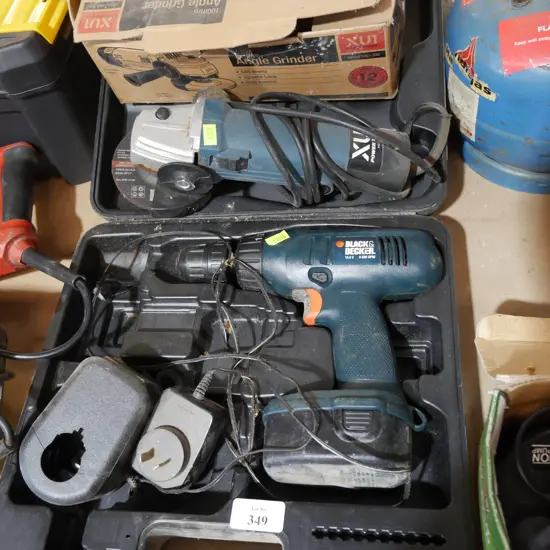 Black & Decker drill and grinder