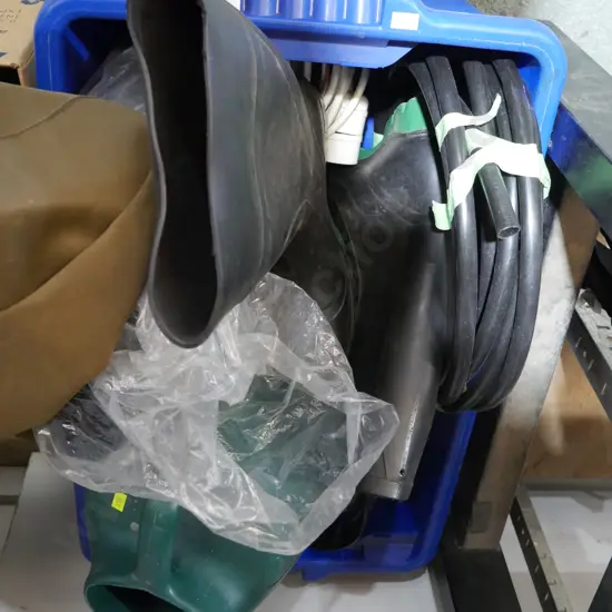 Watering can, gumboots etc