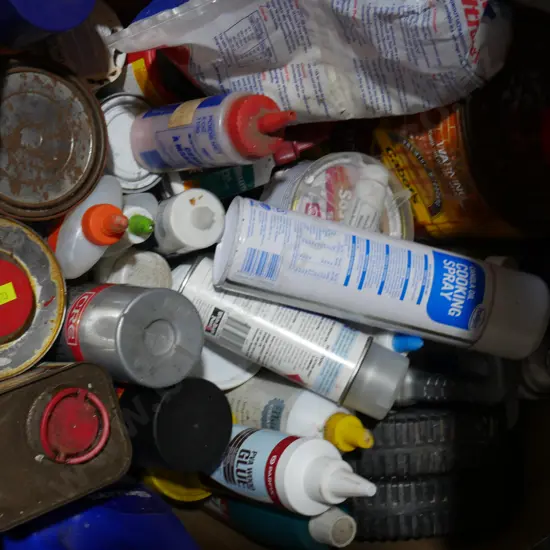 Spray paint, oils etc