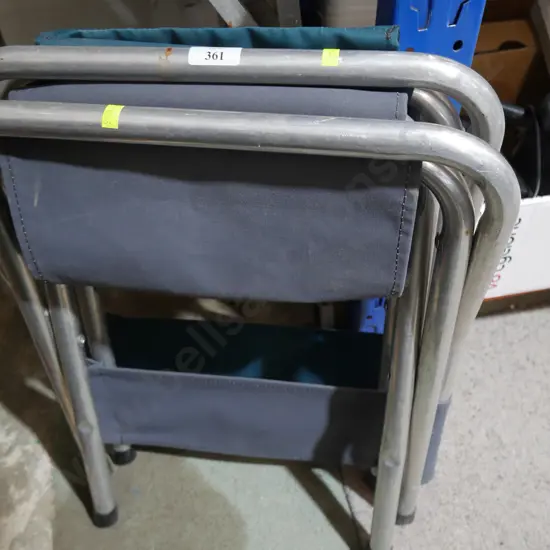 Two camp stools