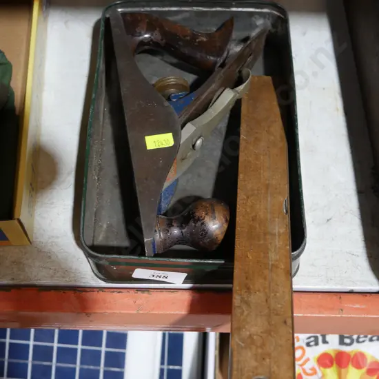 Wood plane and level