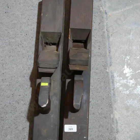 Two large wood planes