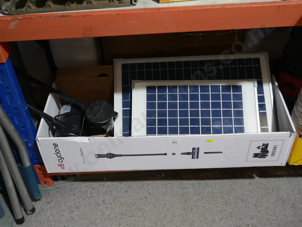 Two pond pumps and solar panels Image 1++