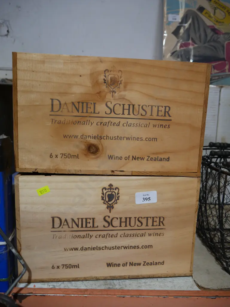 2 Daniel Schuster wine boxes Image 1++