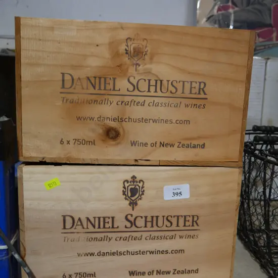 2 Daniel Schuster wine boxes