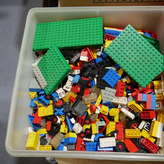 Container of LEGO