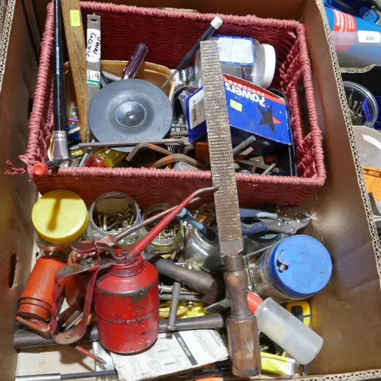 Assorted screws, files etc