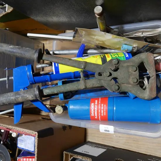 Cork guns, blow torch etc
