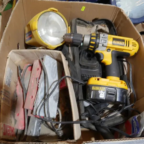 DeWalt drill, electric sander etc