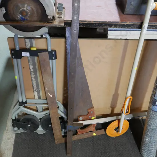 Clamp, saw, level etc