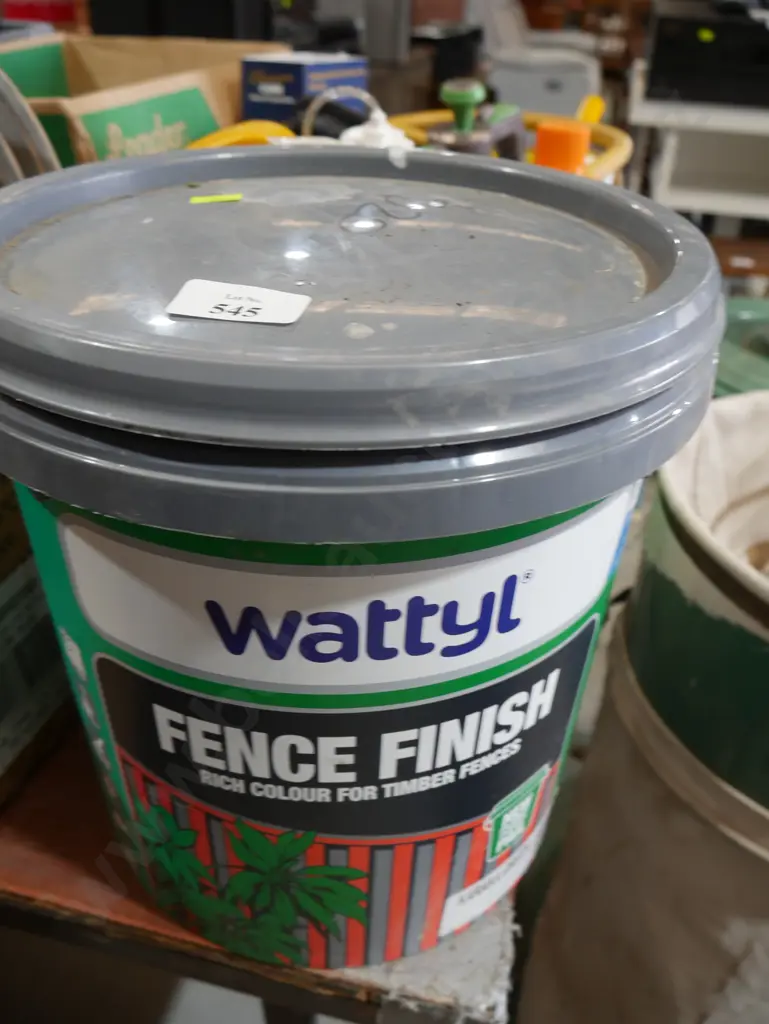 Bucket of fence finish Image 1++