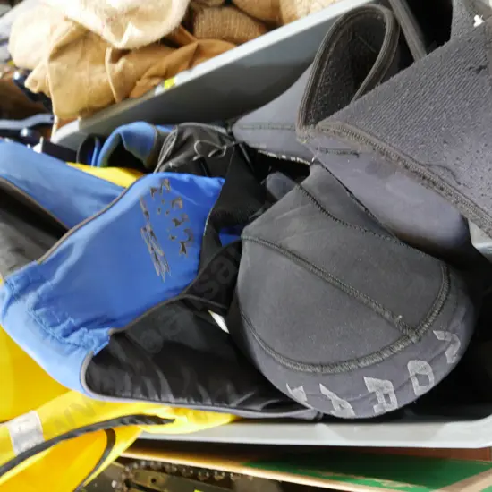 Life jackets and wetsuits