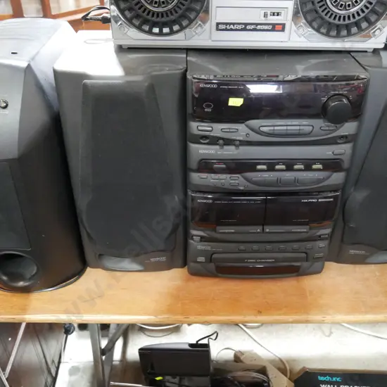 Kenwood stereo and Sony subwoofer