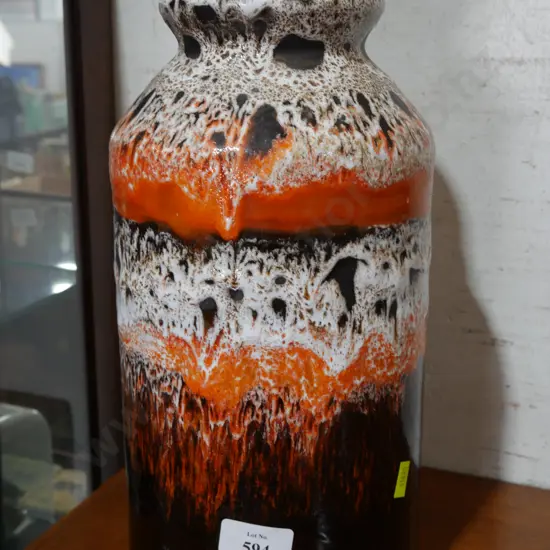 Blue mountain pottery vase