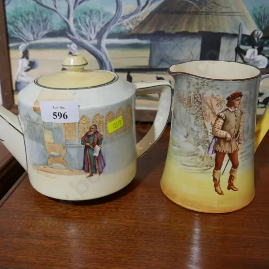 Royal Doulton teapot and jug