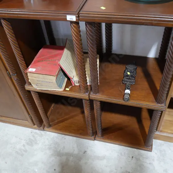 Pair of 3 tier shelves