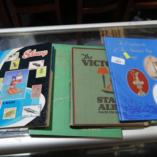 Stamp albums etc