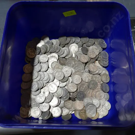 New Zealand three pence coins