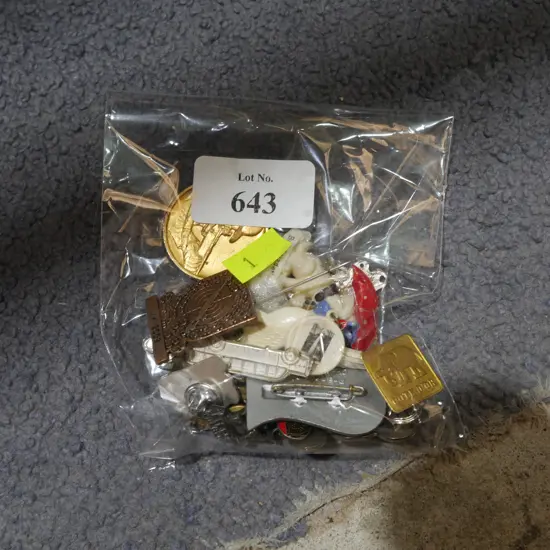 Assorted badges etc