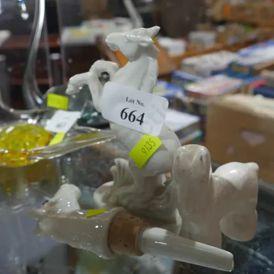 White Horse alcohol nip pourer, etc