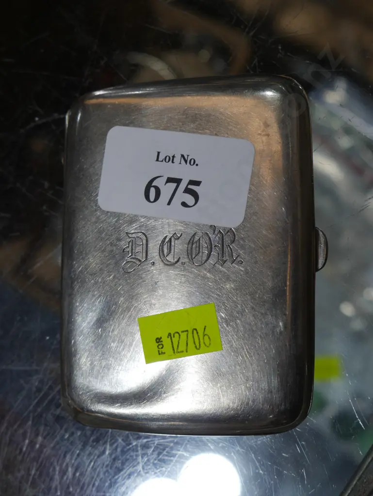 Sterling silver cigarette case Image 1++