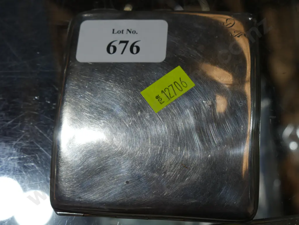 Sterling silver cigarette case Image 1++