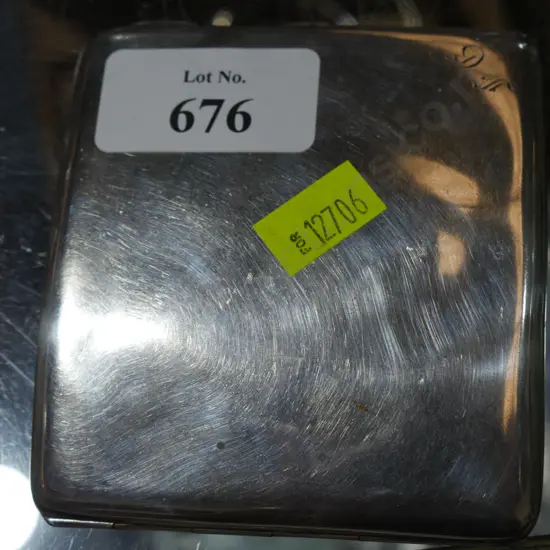 Sterling silver cigarette case