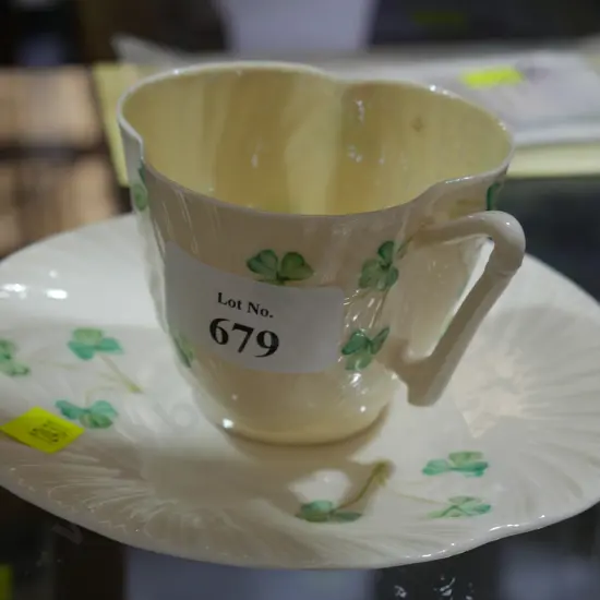 Belleek cup and saucer