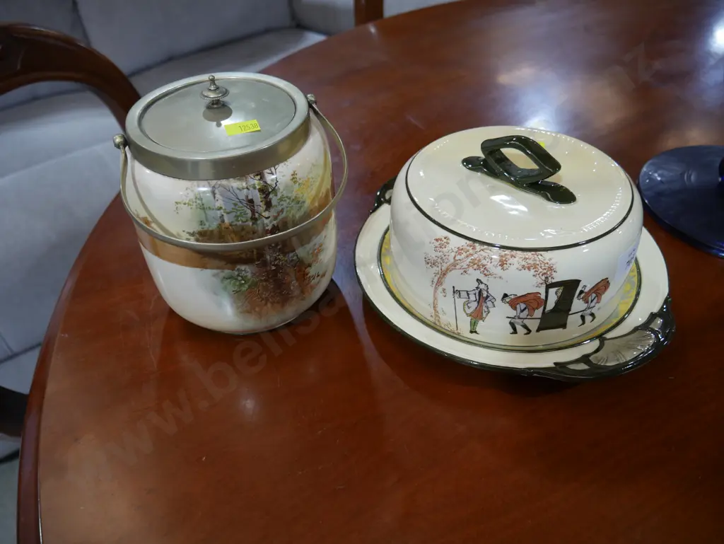 Royal Doulton biscuit barrel etc Image 1++