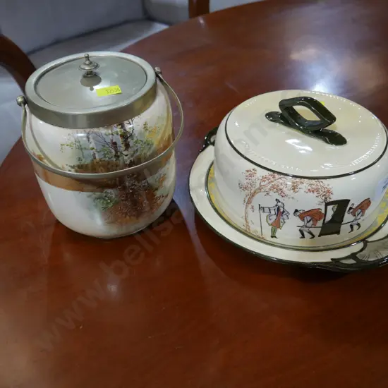 Royal Doulton biscuit barrel etc