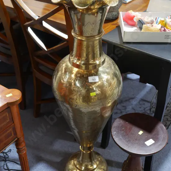 Large brass vase