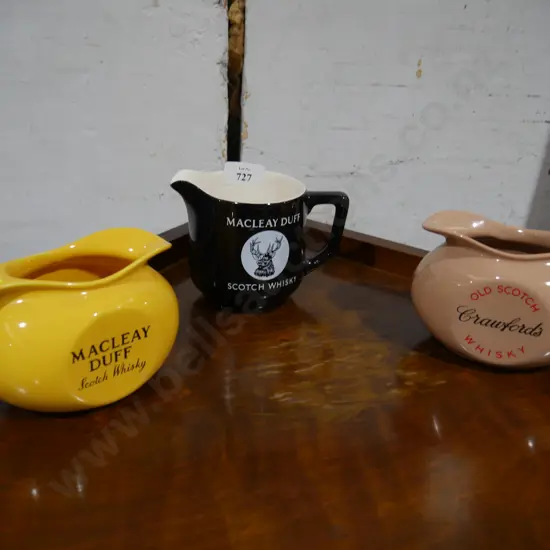 Whisky jugs, Crawford's, MacLeay Duff