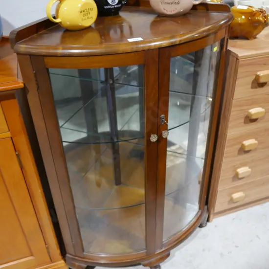 Corner display case