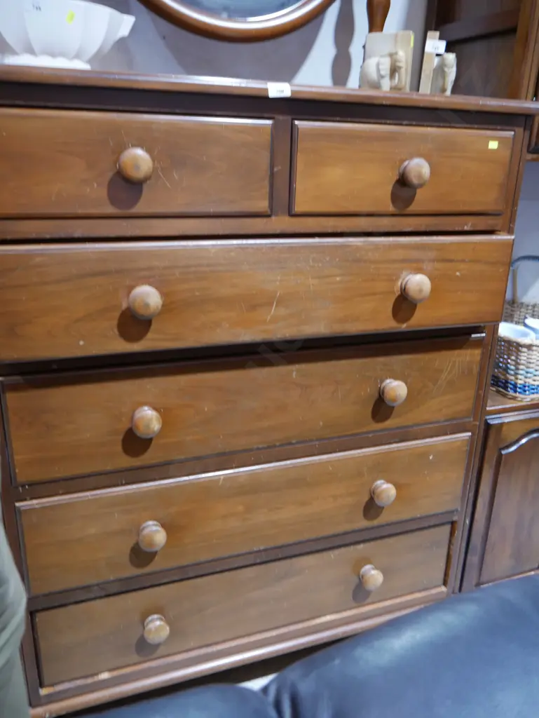 Mirror top chest of drawers Image 1++