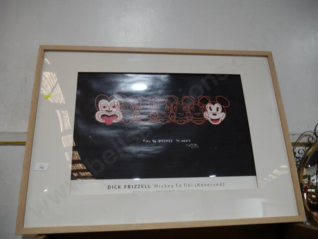 Dick Frizzell Tiki to Mickey TU meke print Image 1++