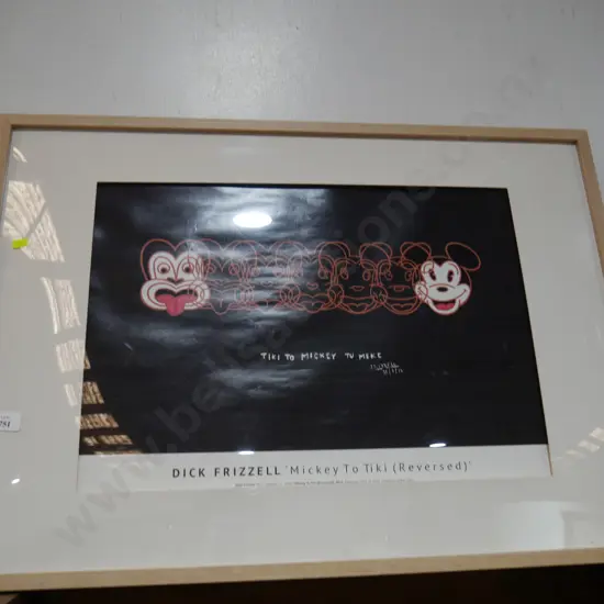 Dick Frizzell Tiki to Mickey TU meke print
