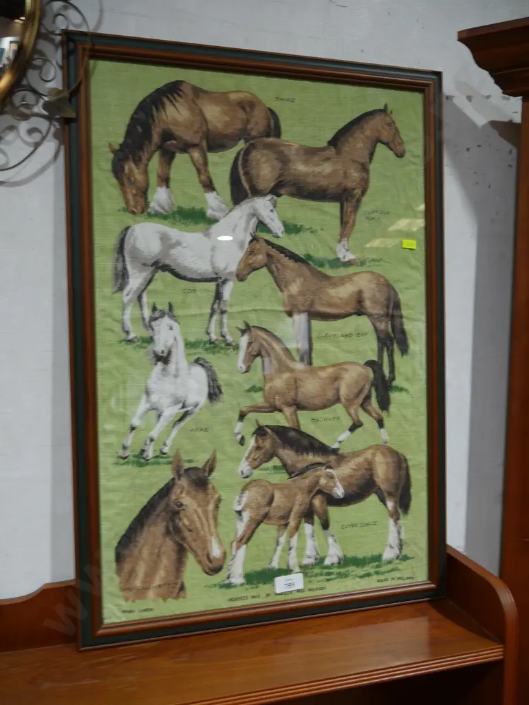 Framed horses table cloth Image 1++