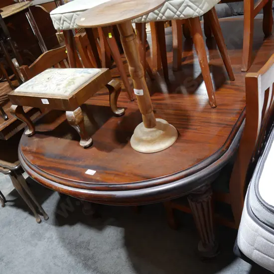 Dining table and six chairs