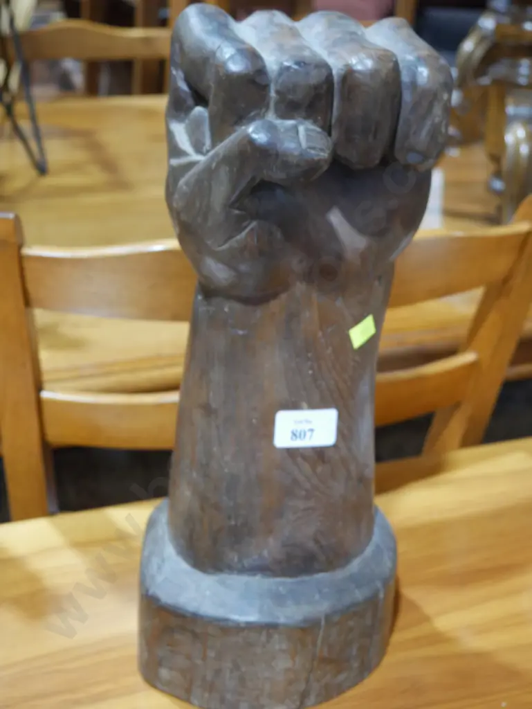 Carved wooden hand Image 1++